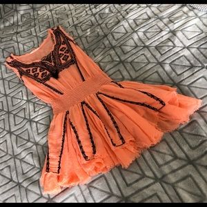 ✌️ Free People sheer coral dress ✌️